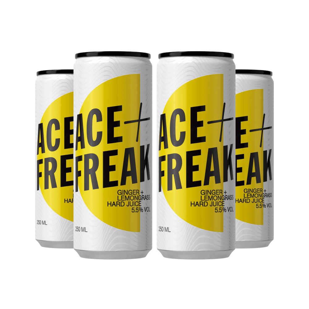 Ace + Freak Ginger and Lemongrass | ABV 5.5% (4x250ml) | Craft Gin Club ...